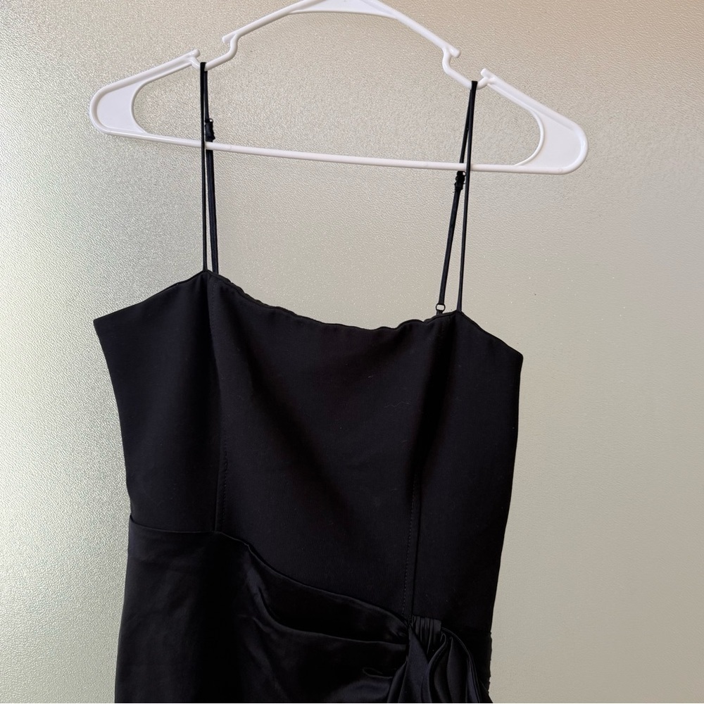 CINQ A SEPT Drina High Low Maxi Dress Black Sz 6 - Picture 5 of 7